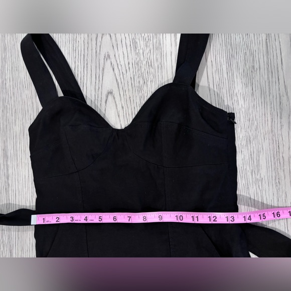 A.L.C. Fitted Black Belted Dress Size 4 - Picture 10 of 11